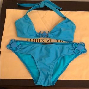 Louis Vuitton turquoise bikini size 36 EU/0 US